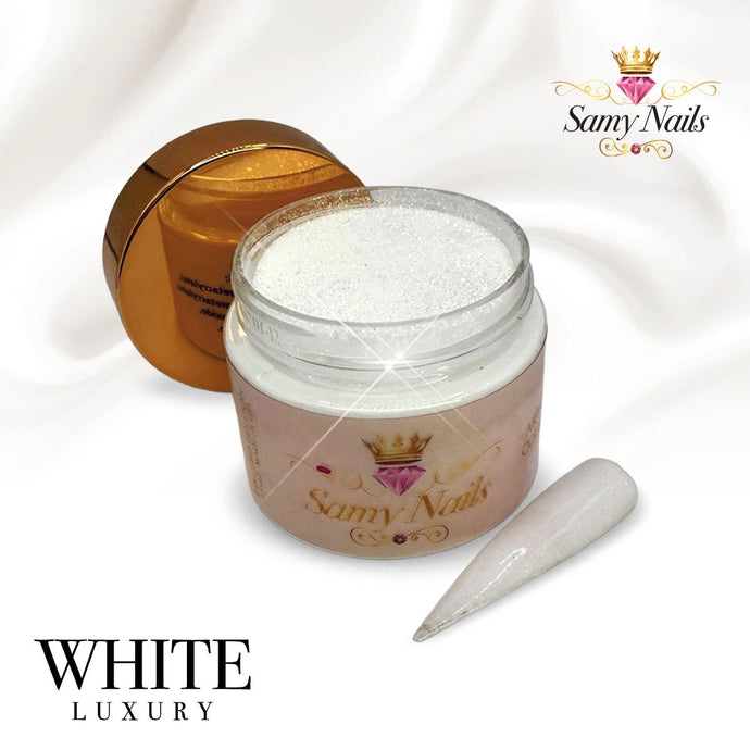 SAMY NAILS ACRYLIC POWDER WHITE- LUXURY